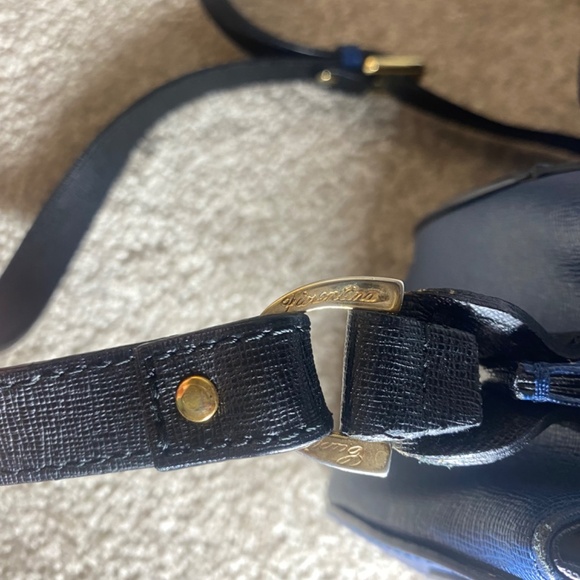 Navy Blue Cuoieria Fiorentina leather Crossbody Bag Italy - Picture 7 of 16